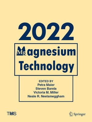 cover image of Magnesium Technology 2022